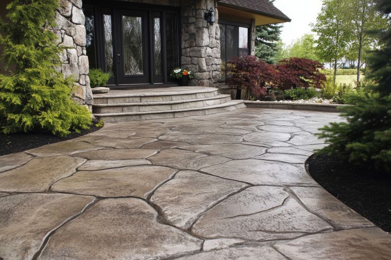 Stamped Concrete Pathway